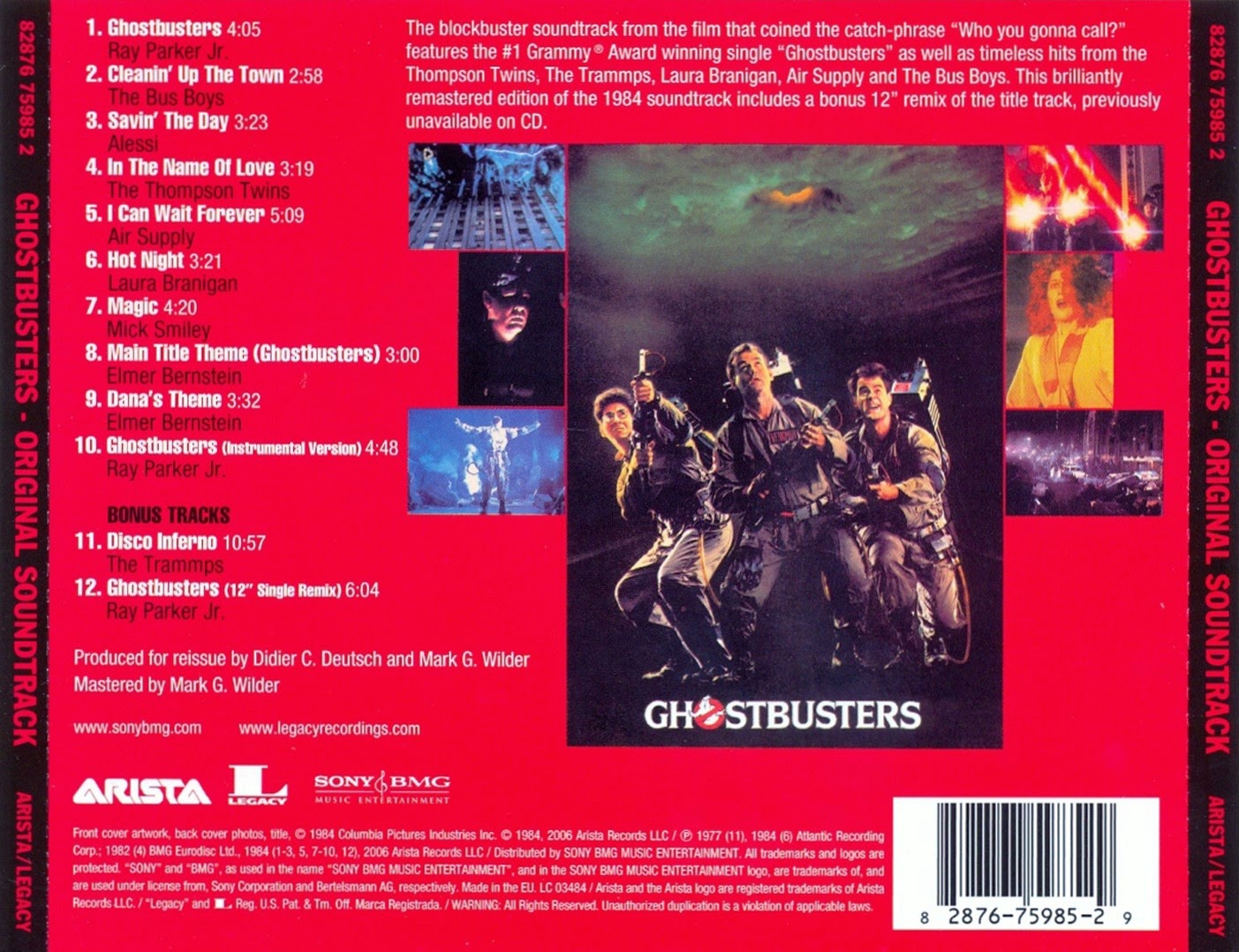 full discografias Ghostbusters Soundtrack